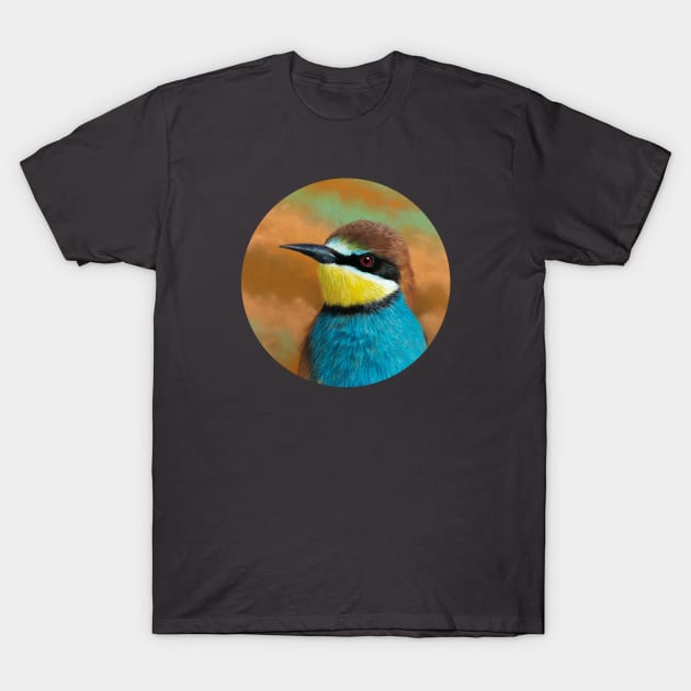 European bee-eater T-Shirt by Mikhail Vedernikov